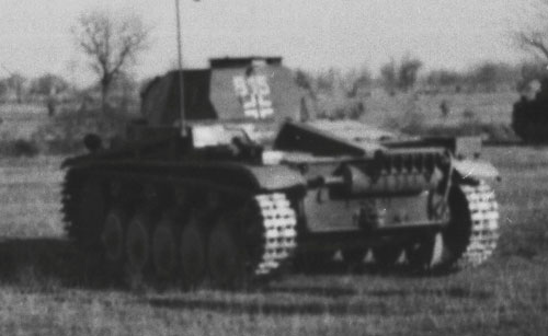 Tactical numbers on a Panzer II