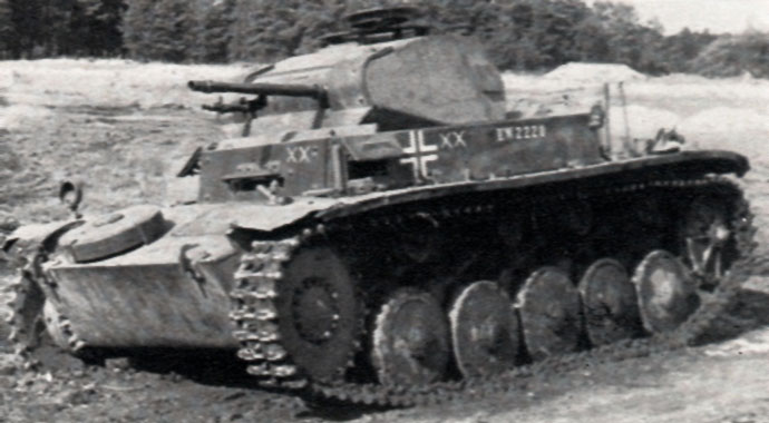 Various marking are displayed on this Panzer II
