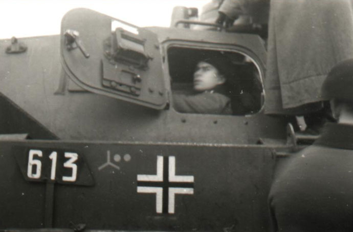 A example of marking on a Panzer IV of the 6. Panzer Division