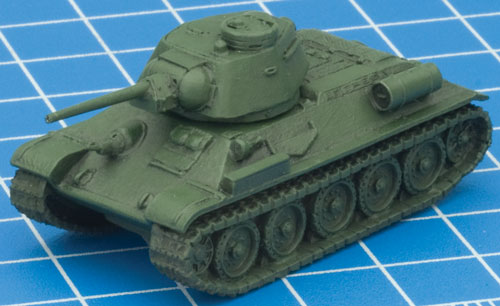 Green T-34 ready for masking/chipping