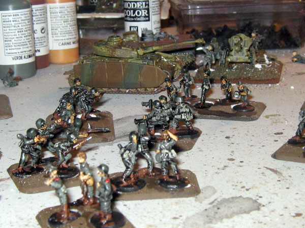Infantry Preparing For Action