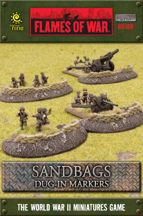 Sandbags dug-in marker box