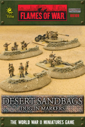 Desert Sandbags dug-in marker box