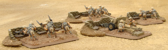 Desert Sandbags dug-in markers
