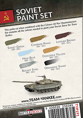 Team Yankee Soviet Paint Set (TYP191)
