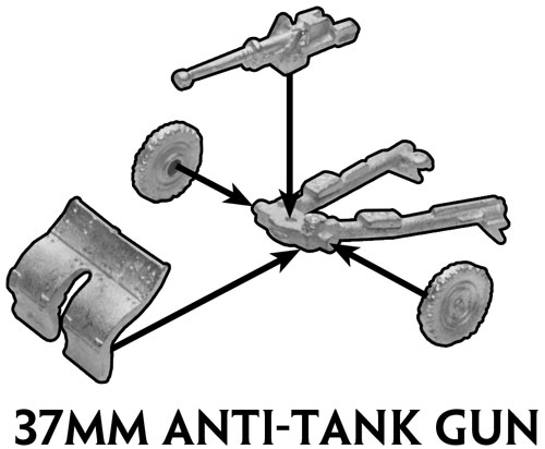 Assembly Instructions for the 37mm gun