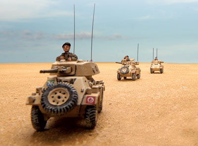 British armoured cars in North Africa