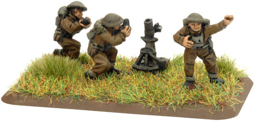 An example of a Company HQ Mortar 3" Team