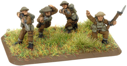 An example of a 3 Riflemen and 1 NCO stand