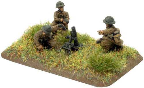 An example of a 60mm mortar team