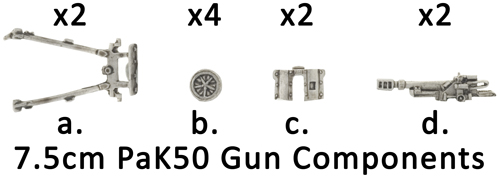 7.5cm PaK50 Gun (GE516)