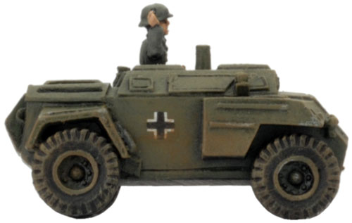 Hauptsturmf&uuml;hrer Graebner in Humber Scout Car (GE890)