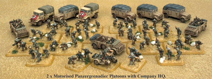 Panzergrenadierkompanie core platoons