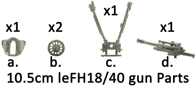 10.5cm leFH18/40 gun (GSO516)
