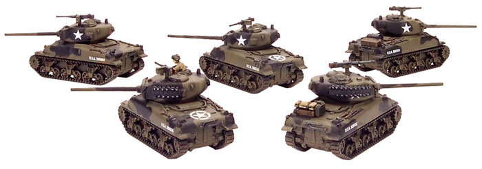 M4A1 (76mm) Sherman Tank Platoon (UBX05)