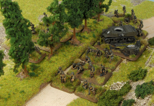The Assault platoon advance