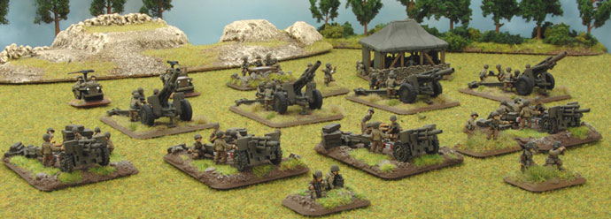 American artillery tries to soften up the German positions.