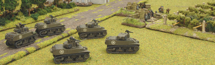 The Stuart’s dash out only to face the guns of the waiting Germans.