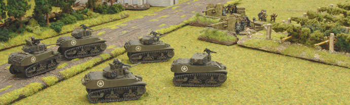 The Stuart&rsquo;s dash out only to face the guns of the waiting Germans.