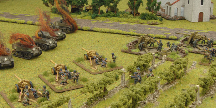 The Stuarts wither in the German gun fire.