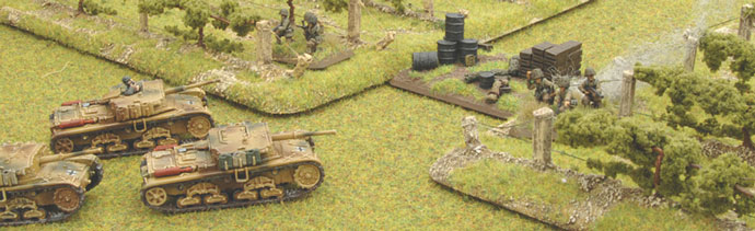 The Semovente platoon secures the objective.