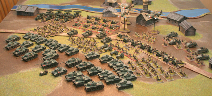 Here is a final photo of my entire Soviet Army, totaling 6000 points