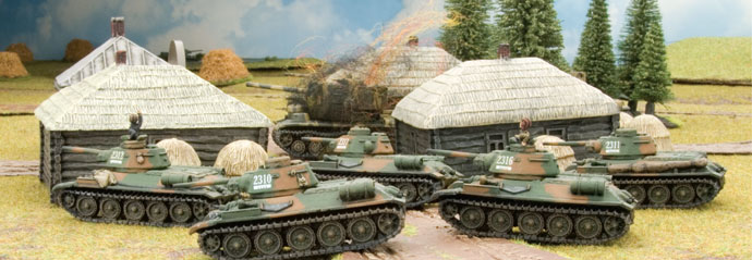T-34 tanks attack