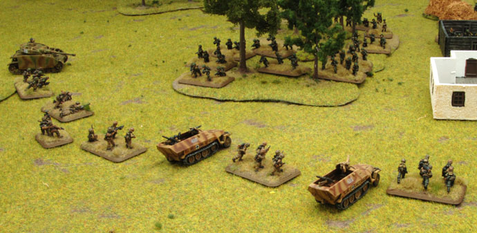 Panzergrenadiers and 2ic face the large Engineer-Sapper Company