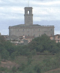 Orsini Castle dominating the hights of Monterotondo