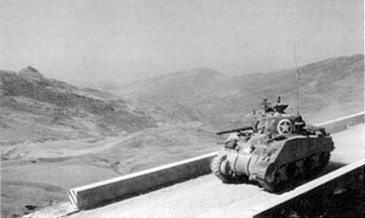 A M4A1 Sherman in Sicily