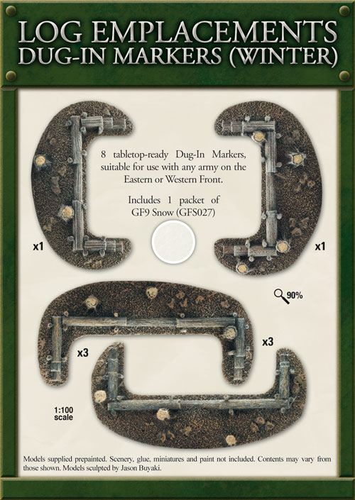 Log Emplacement Dug-in Markers - Winter (BB148)