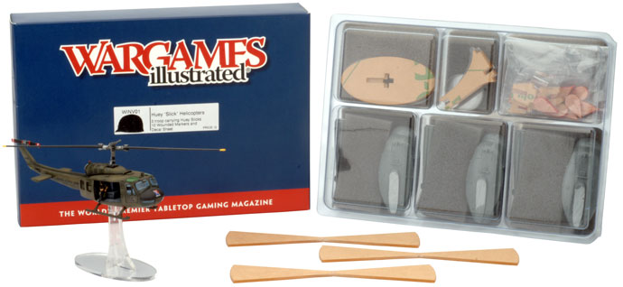 Huey 'Slick' Helicopters (WINV01) - Box Contents Example