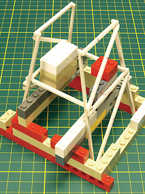 The Created Jig Made From Lego Blocks The Created Jig Made From Lego Blocks