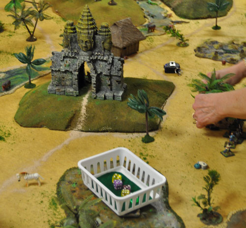 A ruined temple