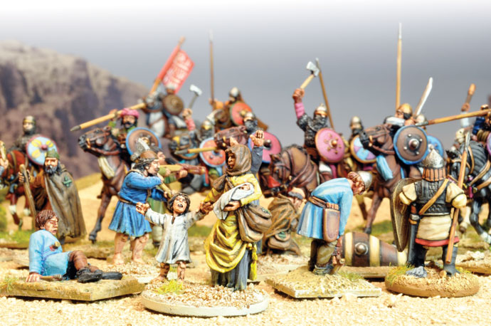 Turkish Ghulams charge through the Crusaders’ defences, into their baggage train and camp followers. Turkish Ghulams charge through the Crusaders’ defences, into their baggage train and camp followers.