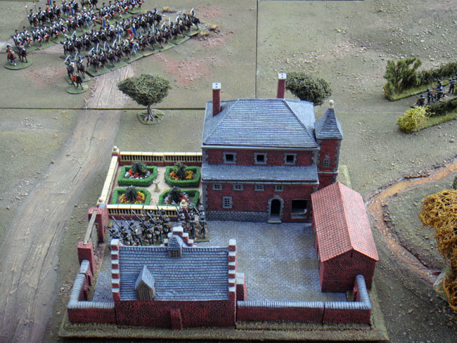 Frichermont Chateau under attack from Jaquinots cavalry