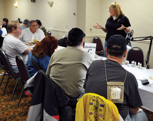 Dorothy Catapano continues the class