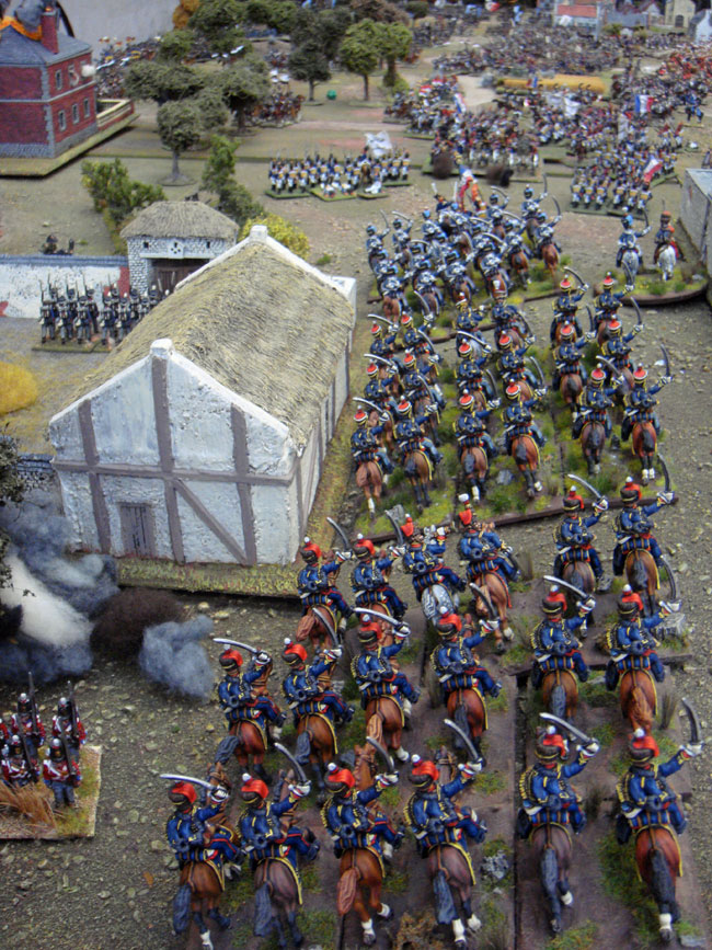 Hussey Vivians light cavalry move to the attack