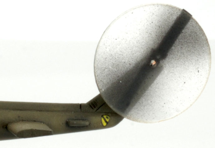 Option 2's tail rotor attached to the tail section. Option 2's tail rotor attached to the tail section.