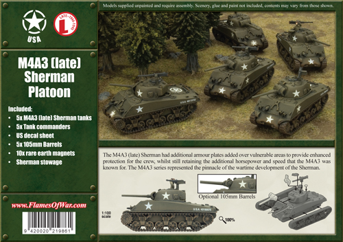 M4A3 (late) Sherman Platoon (UBX28)