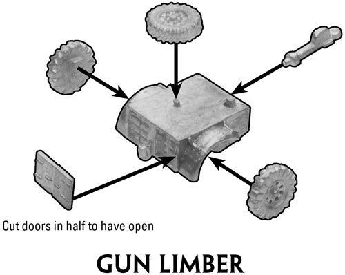 Assembly instructions for the Gun Limber