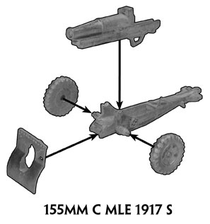 Assembling instructions of the 155mm howitzer