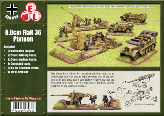 8.8cm FlaK36 gun Platoon