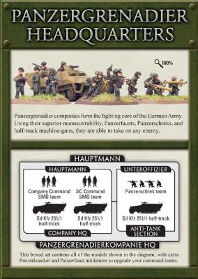 Gepanzerte Panzergrenadierkompanie Company HQ (GBX17)
