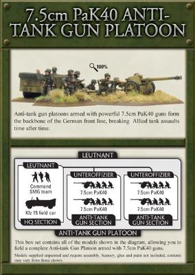 7.5cm PaK40 Anti-tank Gun Platoon (GBX23)