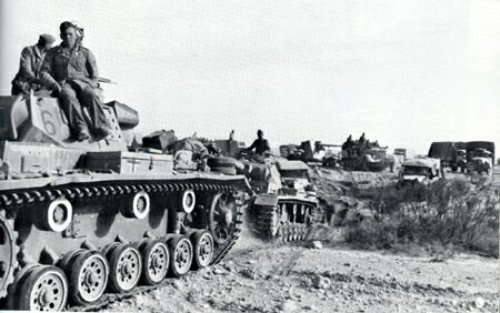 A Kampfgruppe on the move in Africa