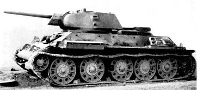 STZ T-34 obr 1941 with unique chisel mantlet