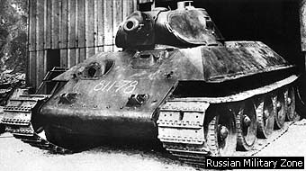 A T-34 obr 1940 fresh out of the KhPz factory still waiting on guns