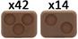 XX112 Small Bases - 2 and 3 holes (x56 Bases)