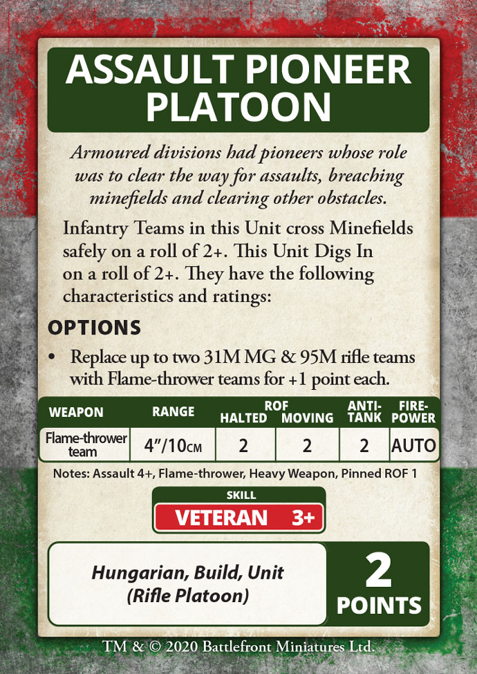 Bagration: Hungarian Command Cards (FW269HC)